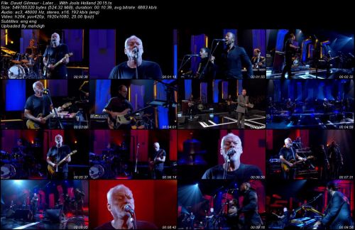 David Gilmour - Later.... With Jools Holland (1080p)