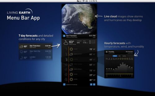 Living Earth - Desktop Weather &amp; World Clock v1.24 (Mac OS X) 