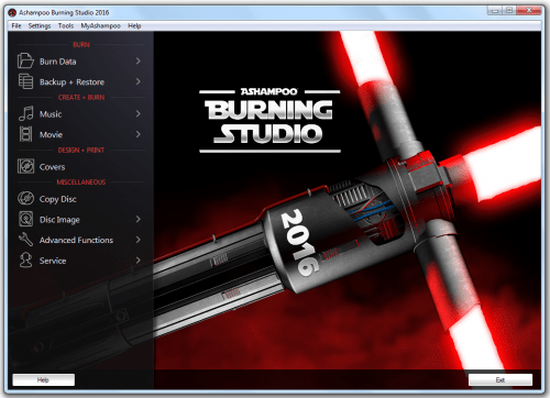 Ashampoo Burning Studio 2016 + Star Wars Skin