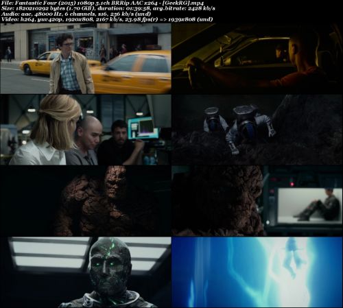 Fantastic Four (2015) 1080p 5.1ch BRRip AAC x264 - GeekRG