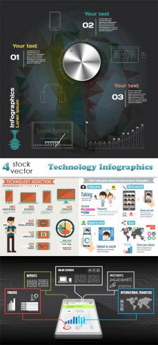 Vectors - Technology Infographics
