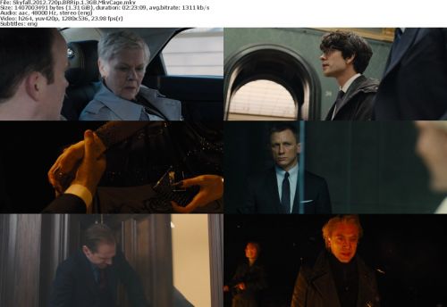 Skyfall 2012 720p BRRip 1 3GB MkvCage