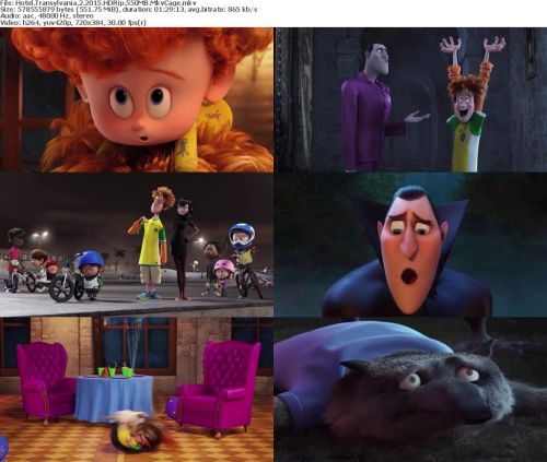 Hotel Transylvania 2 2015 HDRip 550MB - MkvCage