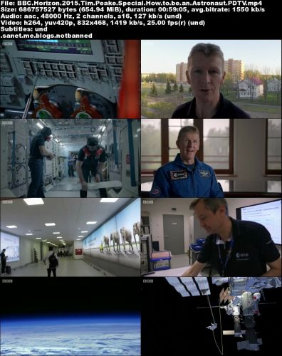 BBC Horizon - Tim Peake Special : How to be an Astronaut (2015)