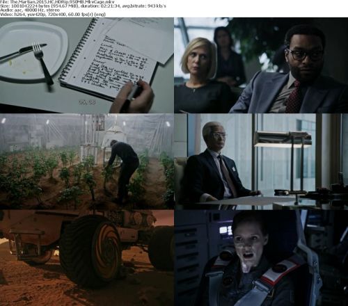 The Martian 2015 HC HDRip 950MB MkvCage