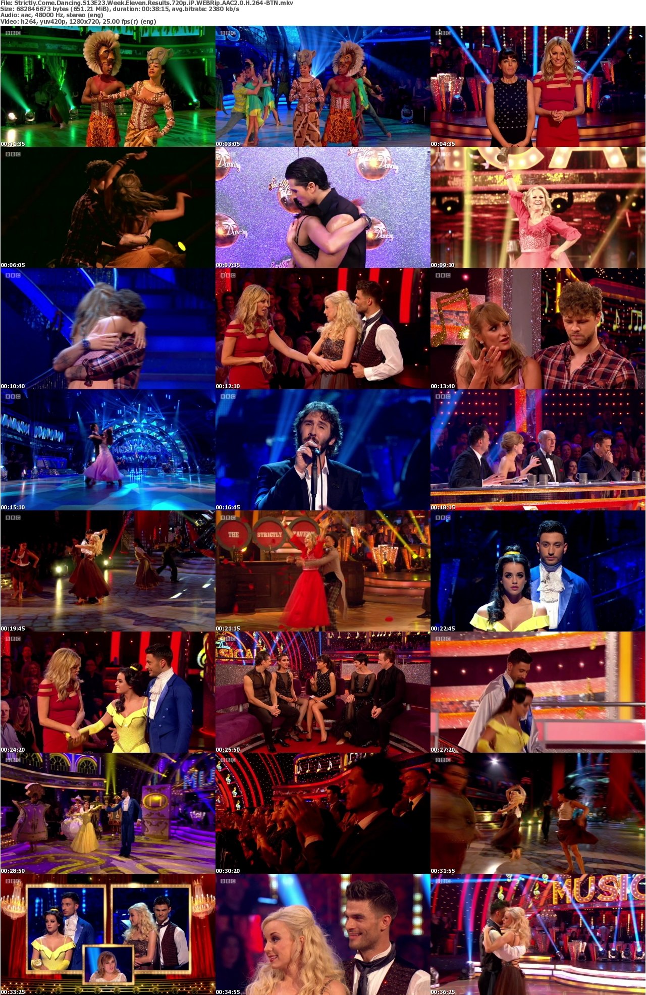 Strictly Come Dancing S13E23 Week Eleven Results 720p iP WEBRip AAC2 0 H 264-BTN