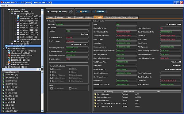 RogueKillerPE 1.1.0.0 Final (x86/x64) Portable