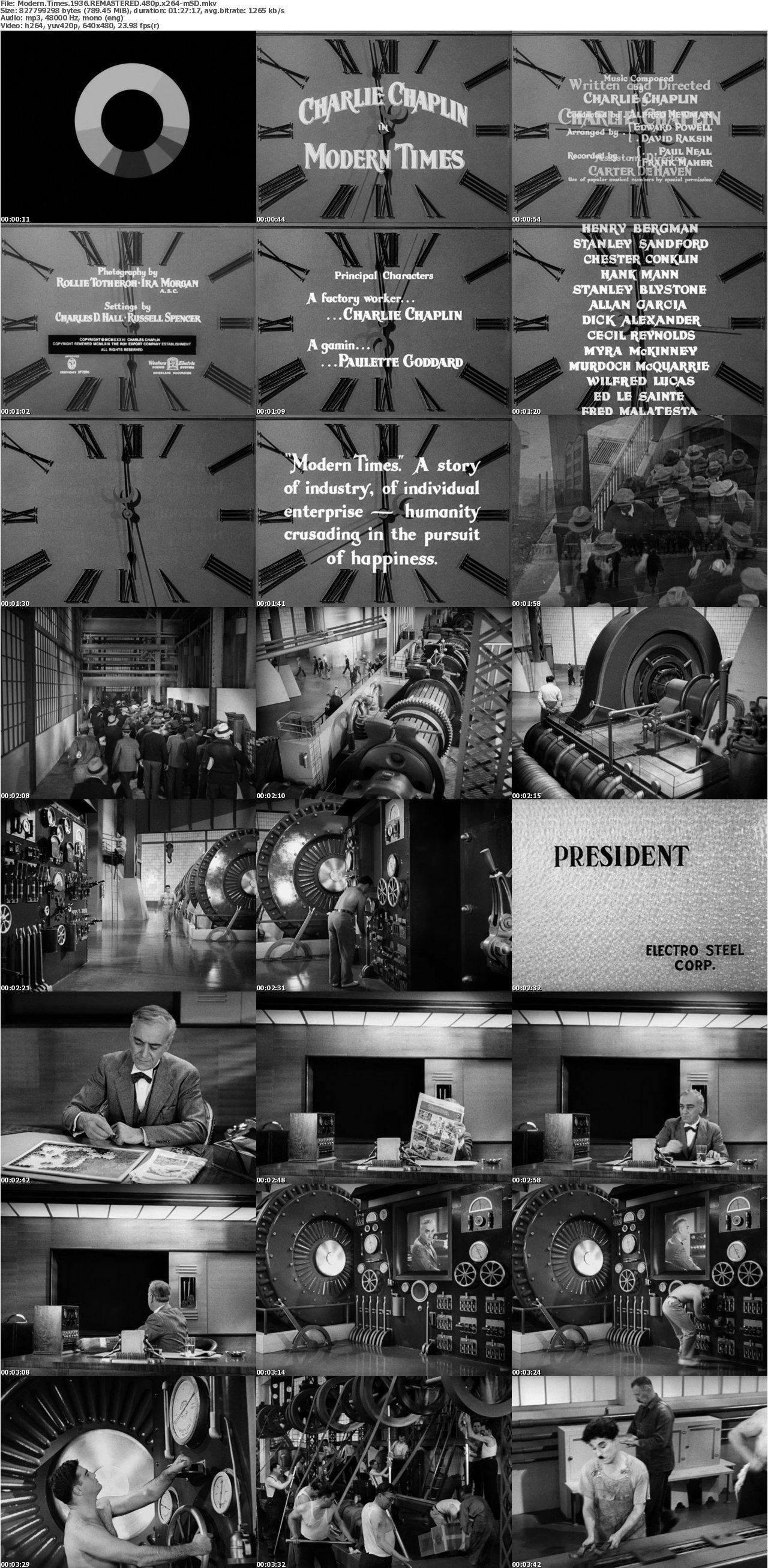 Modern Times 1936 REMASTERED 480p x264-mSD