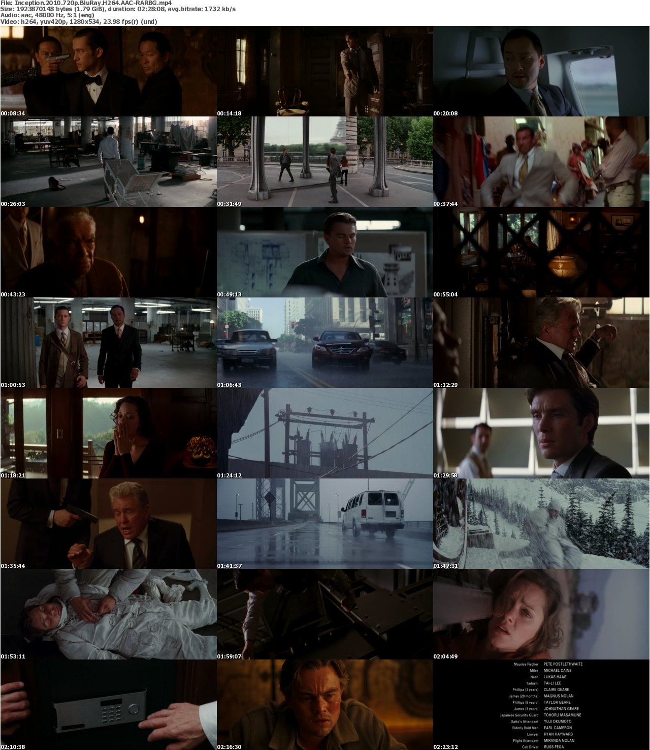 Inception 2010 720p BluRay H264 AAC-RARBG