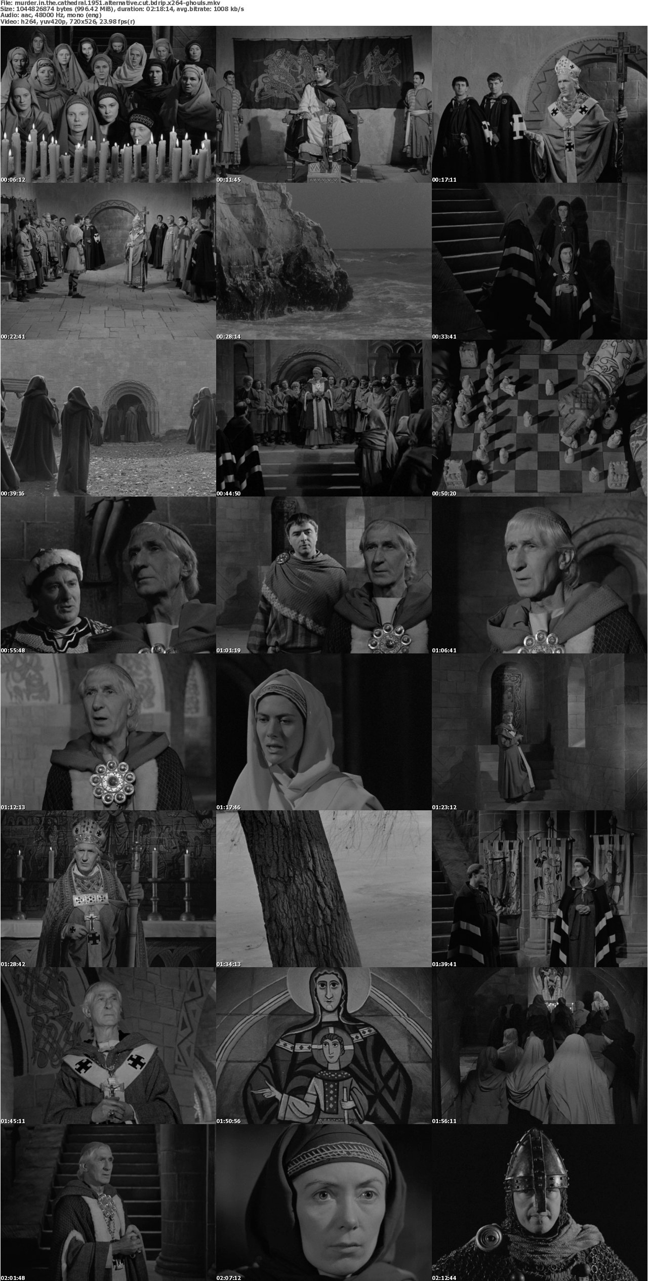 Murder In The Cathedral 1951 ALTERNATiVE CUT BDRip x264-GHOULS