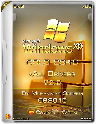 Gold Windows XP SP3 2016 + Drivers v2.0