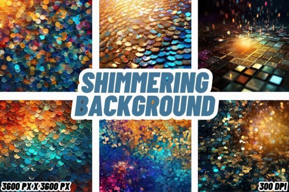 12 Shimmering Backgrounds Pack