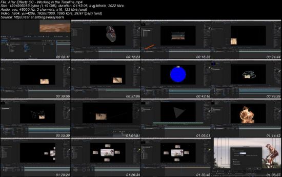 After Effects CC - Working in the Timeline