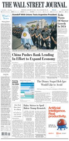 The Wall Street Journal - 25 January 2024 - SoftArchive