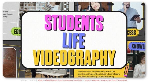 Videohive - Students Life Videography - 50559563
