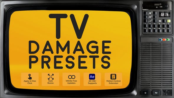 Videohive - TV Damage Presets - 50720722