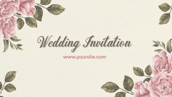 Videohive - Romantic Wedding Invitation - 50597228