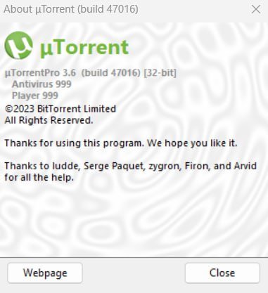 μTorrent Pro 3.6.0 Build 47016 Multilingual