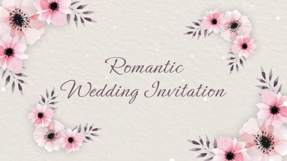 Videohive - Romantic Wedding Invitation - 50620825