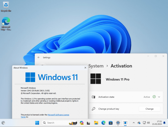 Windows 11 23H2 Build 22631.3155 9in1 (No TPM Required) Preactivated Multilingual