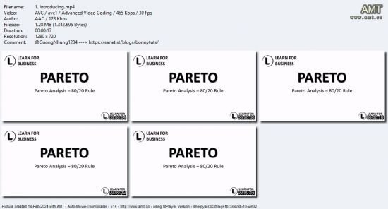 Pareto Analysis - Rule of %80/%20