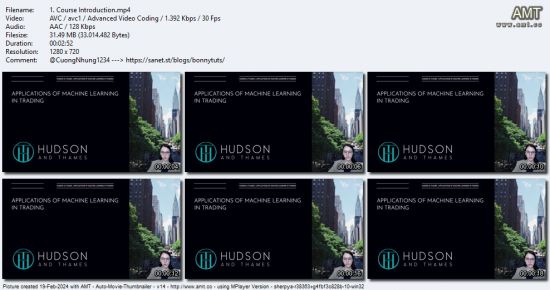 Applications of Machine Learning in Trading