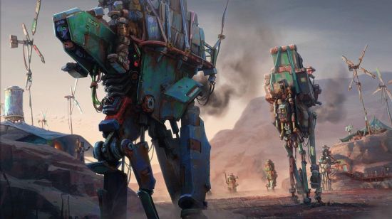 Mech Illustration with Character &amp; Story