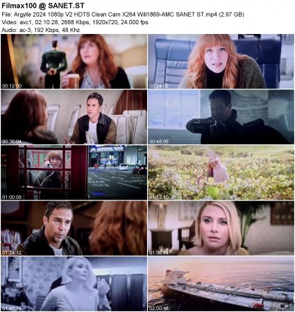 Argylle 2024 1080p V2 HDTS Clean Cam X264 Will1869
