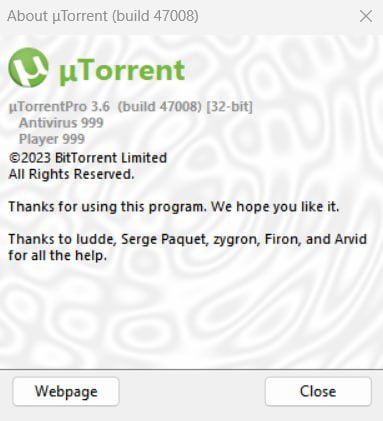μTorrent Pro 3.6.0 Build 47008 Multilingual