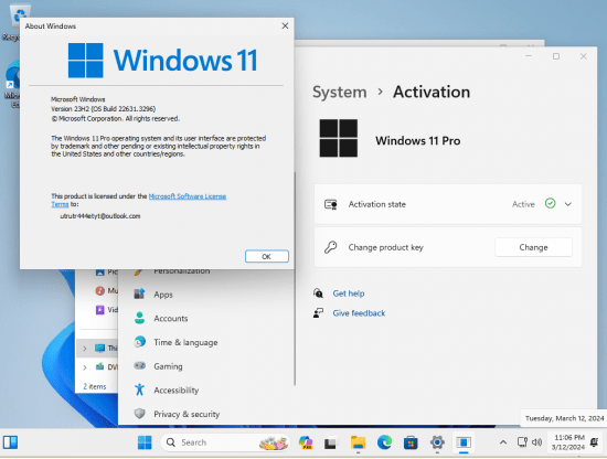 Windows 11 23H2 Build 22631.3296 9in1 (No TPM Required) Preactivated Multilingual