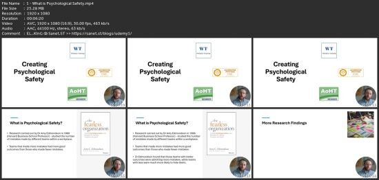 Creating Psychological Safety In The Workplace