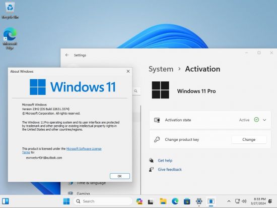 Windows 11 23H2 Build 22631.3374 9in1 (No TPM Required) Preactivated Multilingual