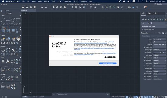 Autodesk AutoCAD LT 2025 macOS U2B (x64) Multilanguage