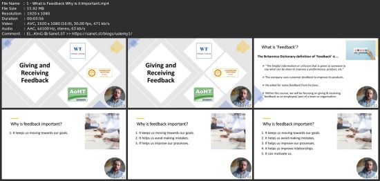Giving And Receiving Feedback In The Workplace