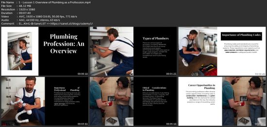 Certified Master Plumber Course 2024
