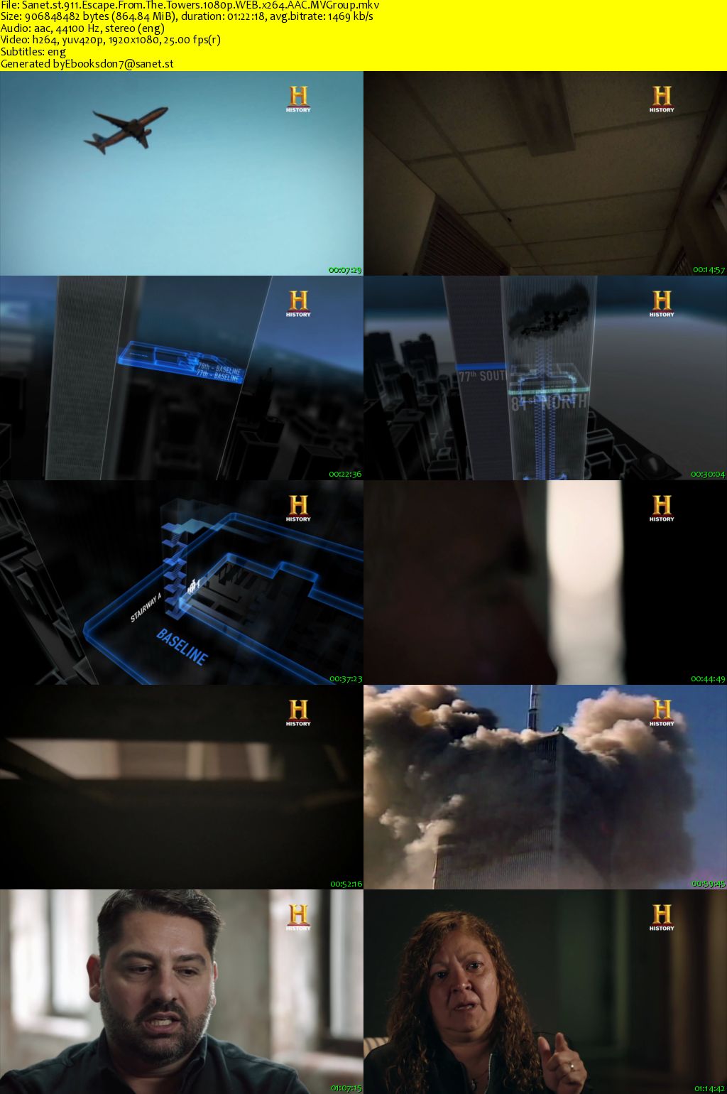 History Channel - 911: Escape from the Towers (2018) 1080p WEB x264 AAC