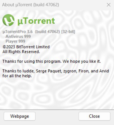 μTorrent Pro 3.6.0 Build 47062 Multilingual