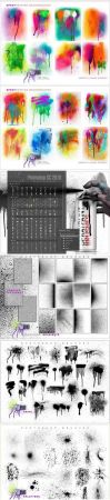 Rons Spray Paint Brushes &amp; Backgrounds for Photoshop
