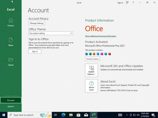 Windows 10 Pro 22H2 build 19045.4291 With Office 2021 Pro Plus Multilingual Preactivated May 2024
