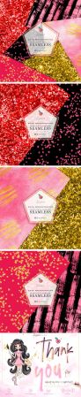 Glittering Seamless Patterns Pack