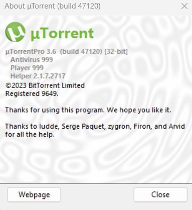 μTorrent Pro 3.6.0 Build 47120 Multilingual