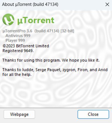 μTorrent Pro 3.6.0 Build 47134 Multilingual