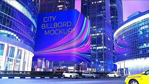 Billboards On Buildings 2564313 - Motion Graphics