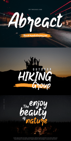 EE - Abreact - Brush Handwritten Font 5MAA6N2