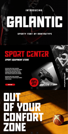 EE - Galantic Sporty Font 4WATEJA