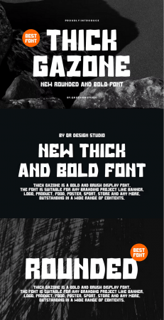 EE - Thick Gazone - Rounded Font 9LJX6RN