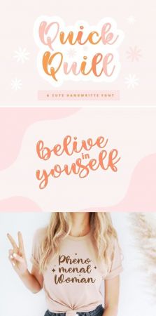 CF - Quick Quill Font 93167799