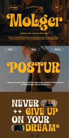 EE - Molger Retro Display Font TRD2DRY