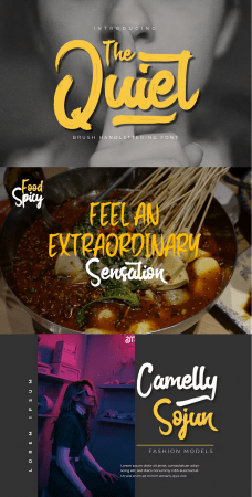 EE - The Quiet - Brush Handwritten Font UQVFCR5