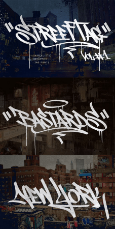 EE - Graffiti fonts Street Tag Vol1 NBGCXXC